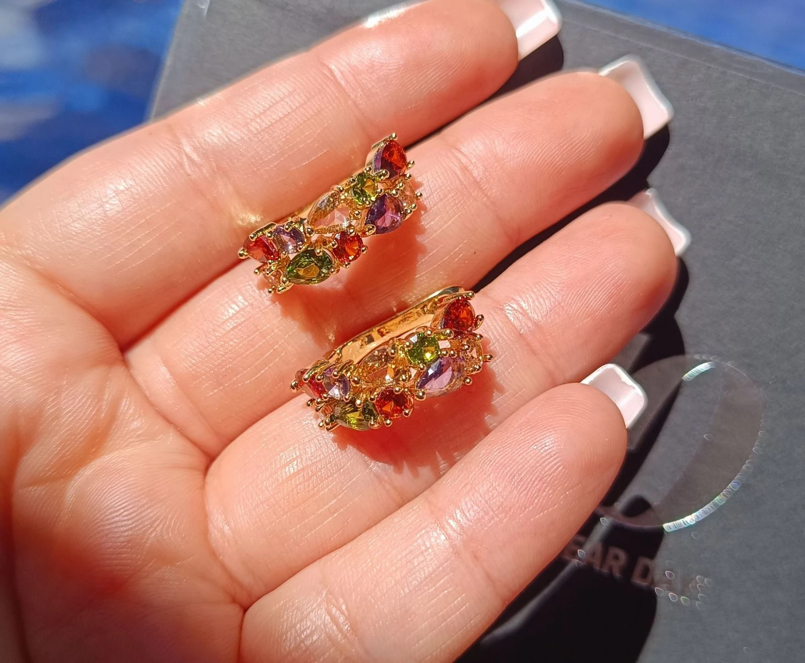 Boucles d'oreilles bain or 18k – photo 2